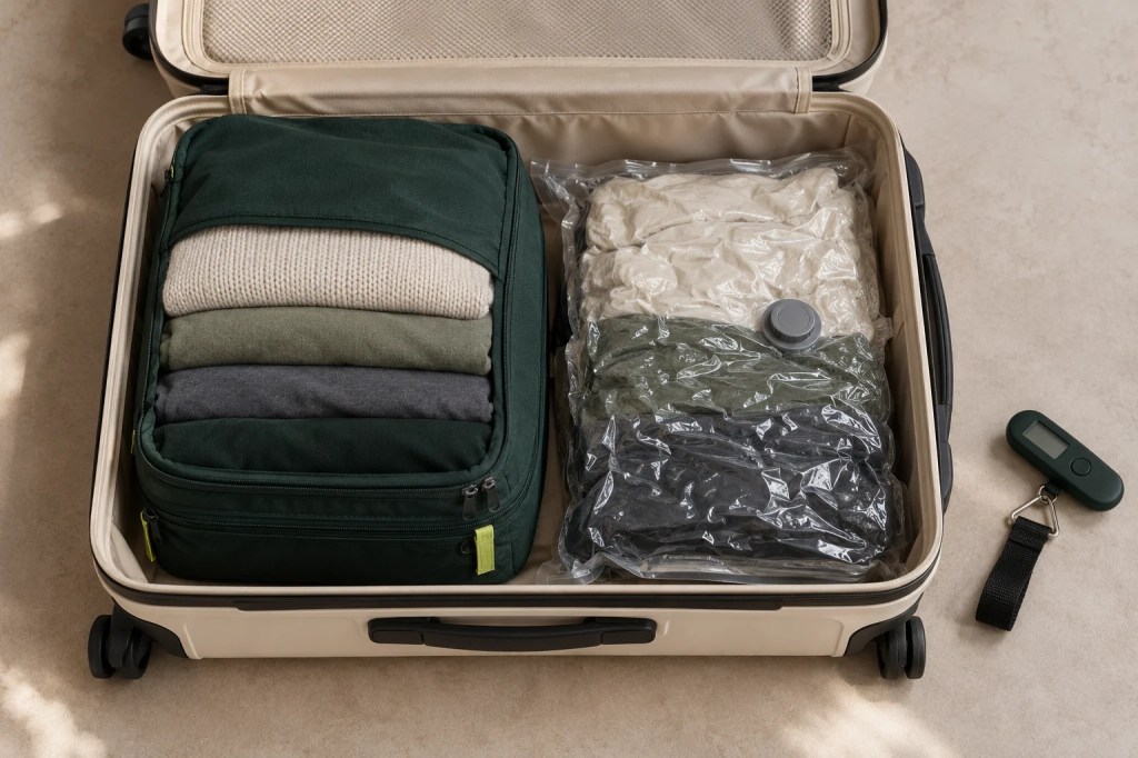 Compression Packing Cubes vs Vacuum Bags: Which Saves Useful Suitcase&nbsp;Space?